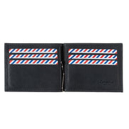 Hector Cuir Vintage Portefeuille Italien Pince à Billets Nuage gris