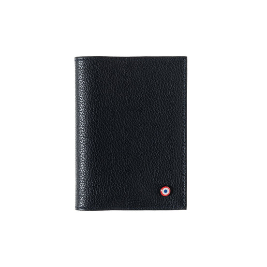 Louis Grained Leather Blue Moon Passport Holder