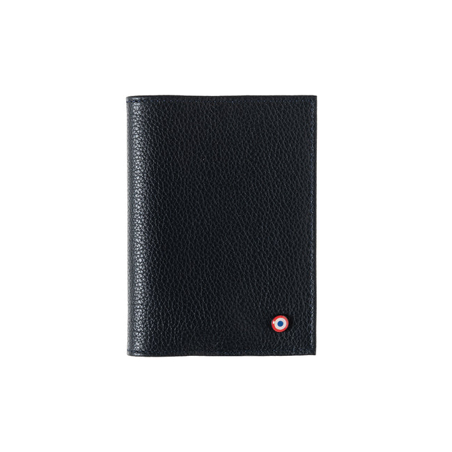 Louis Cuir Grainé Porte Passeport Lune Bleue Personnalisé