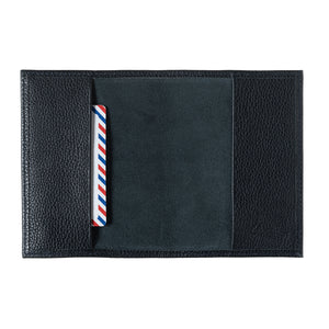 Louis Grained Leather Personalized Blue Moon Passport Holder