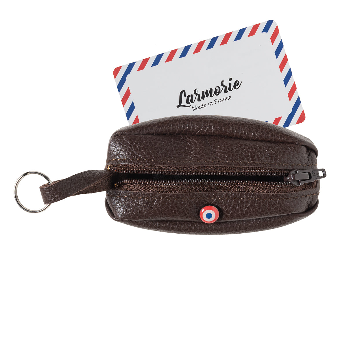 CHARLES Burnished Earth Grained Leather