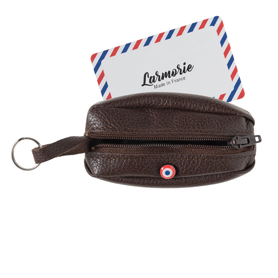 CHARLES Burnished Earth Grained Leather
