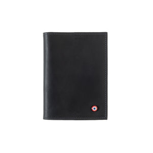 Louis Vintage Leather Passport Holder Cloud Gray