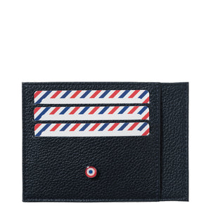 Paul Grained Leather Personalized Blue Moon Card Holder