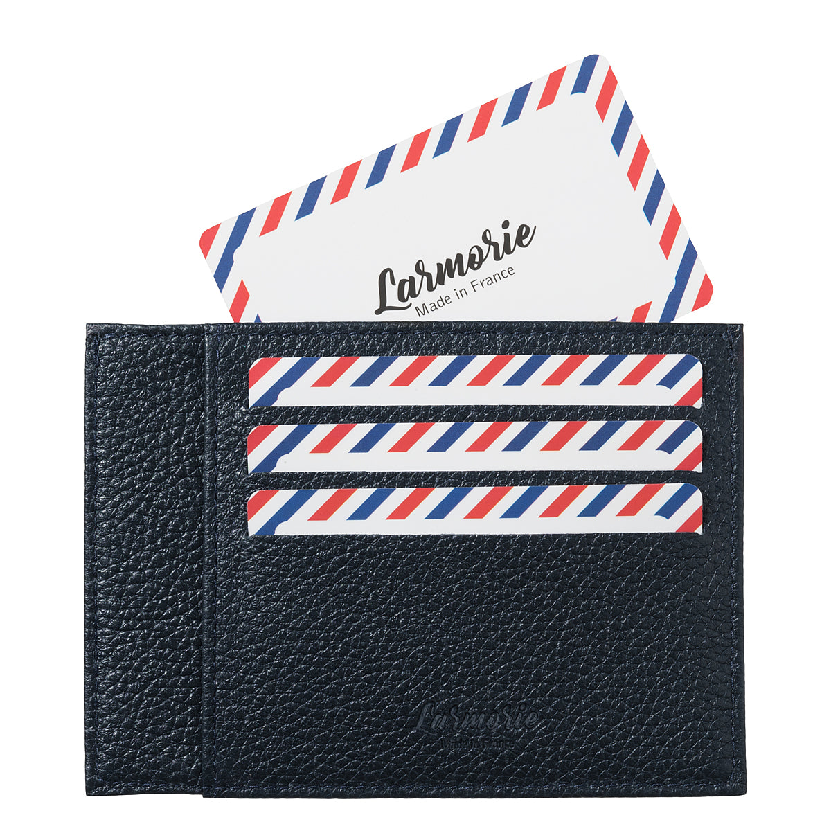 PAUL Grained leather Lune Bleue card holder