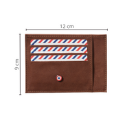 PAUL Nubuck leather Card holder Black is black Personalized