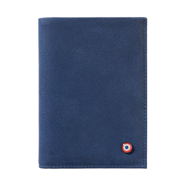 VICTOR Cuir nubuck portefeuille Junior Mer Indigo