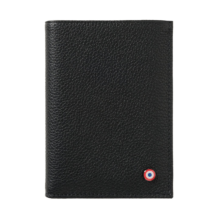 VICTOR Grained leather wallet Junior Black is black