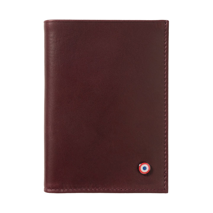 VICTOR Smooth leather junior wallet Red Vine