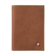VICTOR Cuir vintage portefeuille Junior Terre Brunie