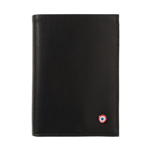 VICTOR Smooth leather Junior wallet Black it's personalized black