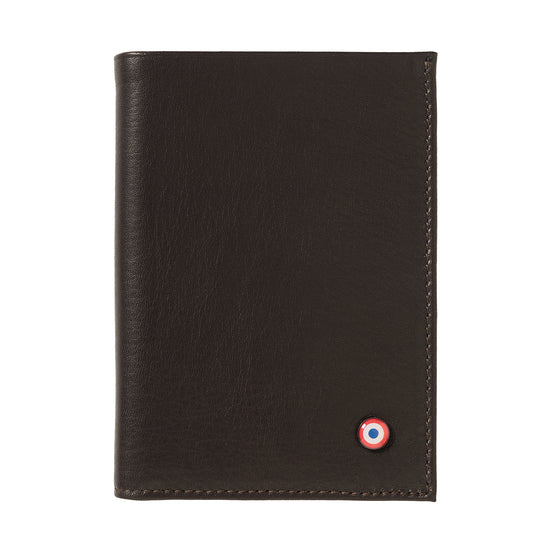 VICTOR Smooth leather junior wallet Burnished Earth